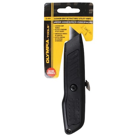 Olympia Tools Cushion Grip Retractable Utility Knife 33-003